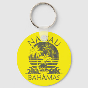 Llavero Caminata de Bahamas para vacaciones Retro Nassau