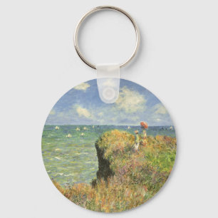 Llavero Camino de acantilado en Pourville por Claude Monet