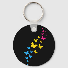 Llavero Camino de mariposa del Orgullo Pansexual