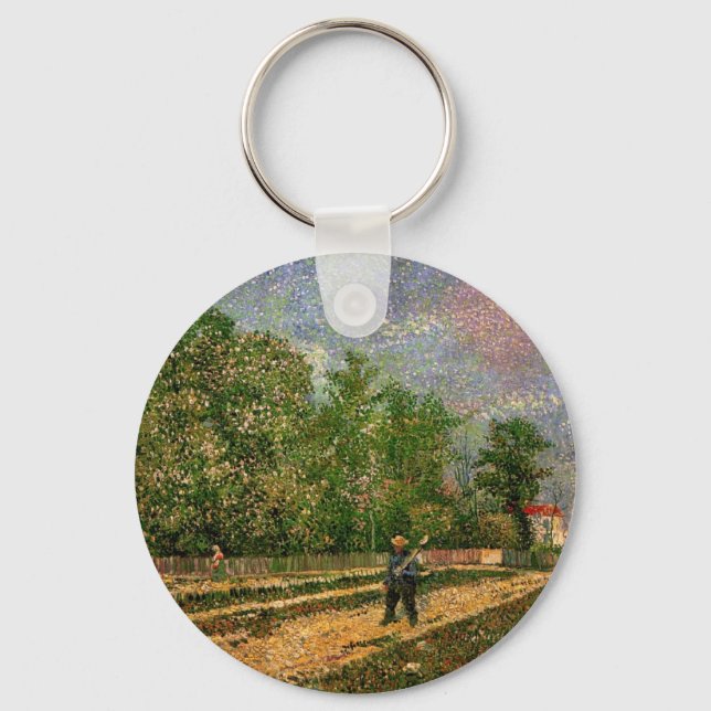 Llavero Camino de París con campesino de Vincent van Gogh (Anverso)