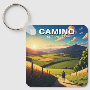 Llavero Camino de Santiago Hiker Senderismo Sunset