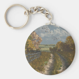 Llavero Camino Rural en Otoño