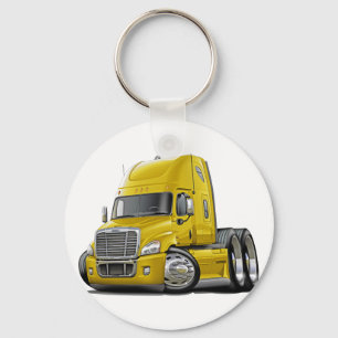 Llavero Camión amarillo de Freightliner Cascadia