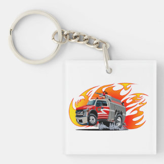 Llavero Camión de bomberos de dibujos animados