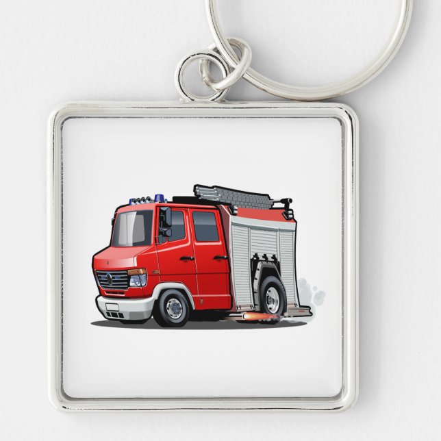 Llavero camión de bomberos personalizados (Frente)