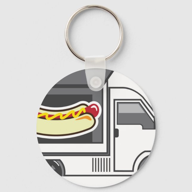 Llavero Camión de comida de Van (Anverso)