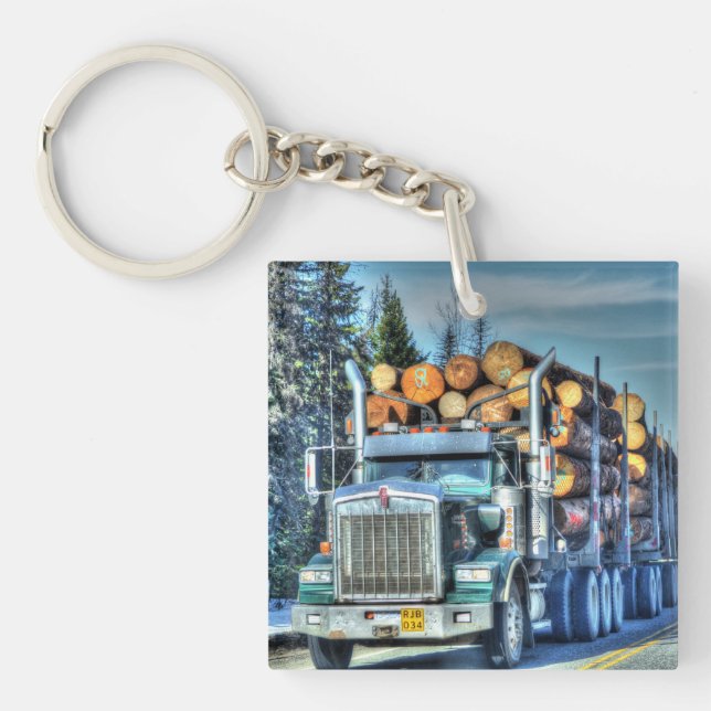 Llavero Camión de registro de transporte pesado para condu (Frente)