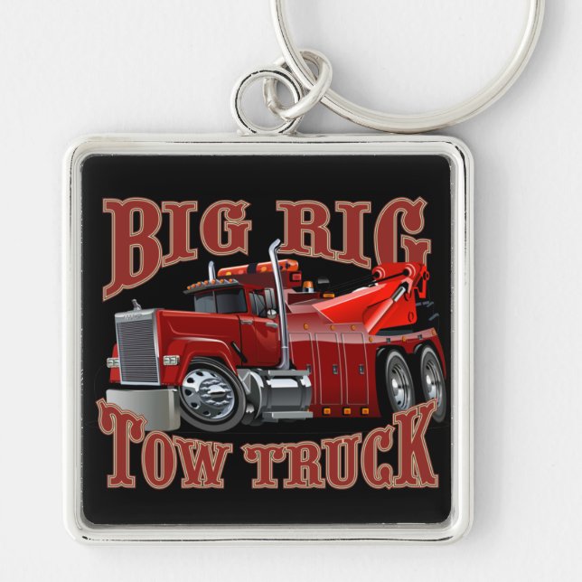 Llavero camión de remolque personalizado (Frente)