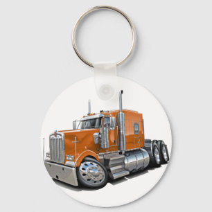 Llavero Camión del naranja de Kenworth w900