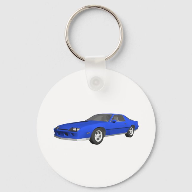 Llavero Camión deportivo Camaro 80: Modelo 3D: (Anverso)