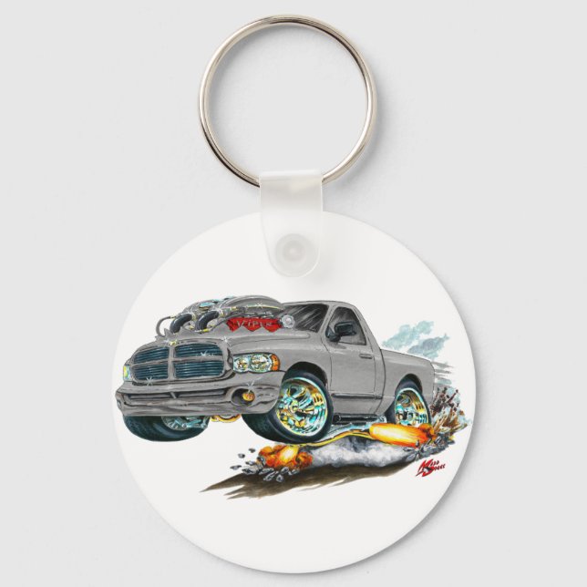 Llavero Camión gris Dodge SRT10 (Anverso)