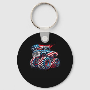 Llavero Camión Monstruo 4 De Julio Bandera Americana Usa N