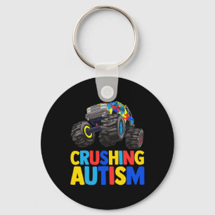 Llavero Camión monstruo aplastando autismo australiano con