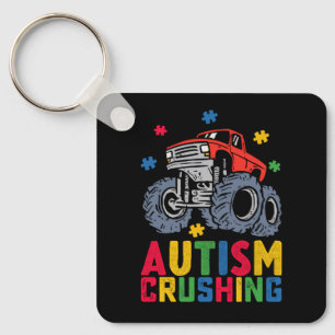 Llavero Camión Monstruo Conciencia Del Autismo Aplastante 