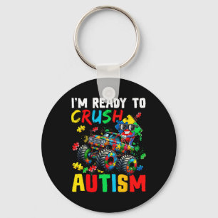 Llavero Camión Monstruo Listo Para Aplastar El Autismo De