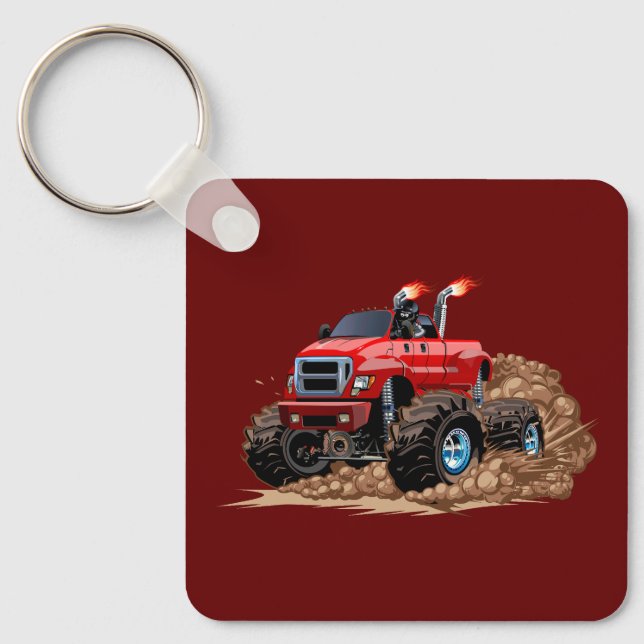 Llavero camión monstruo personalizado (Anverso)