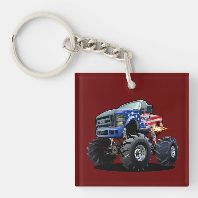 Llavero camión monstruo personalizado (Frente)