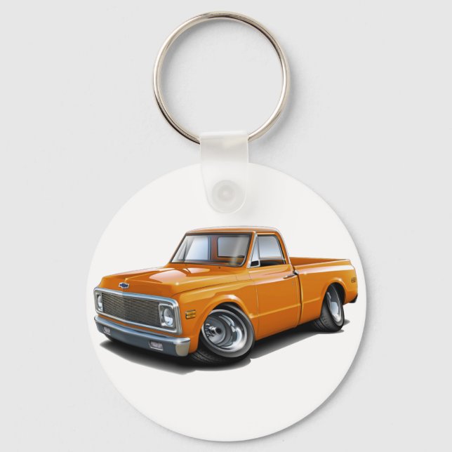 Llavero Camión Naranja Chevy C10 1970-72 (Anverso)
