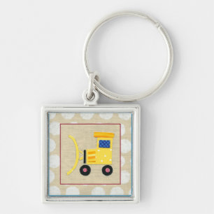 Llavero Camión remolcador de juguetes amarillos de Charikl