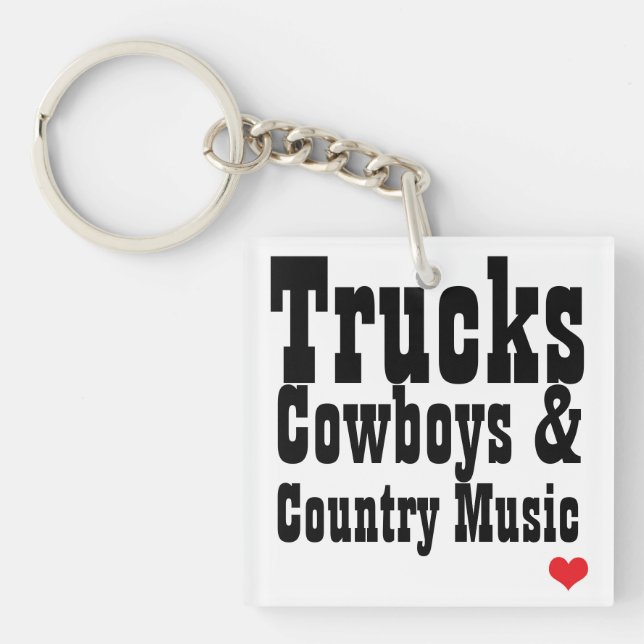 Llavero Camiones Cowboys & Country Music Key Chain (Frente)