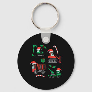 Llavero Camiones de construcción de Navidad para niños Cam