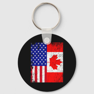 Llavero Camisa Canadiense Estadounidense Bandera De Canadá