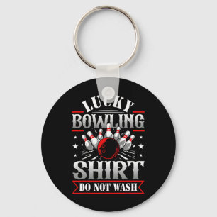 Llavero Camisa de Bolos Afortunada No Lavar Bolos Divertid