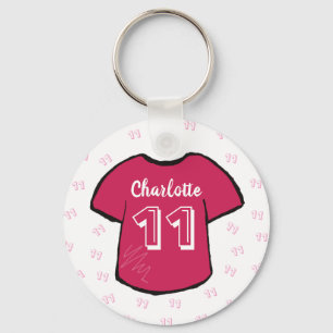 Llavero camisa de chica rosa de cualquier edad