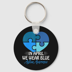 Llavero Camisa de Concienciación sobre Autismo En Abril Us