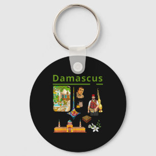 Llavero Camisa de diseño Damasco Siria Patrimonio Ciudad V