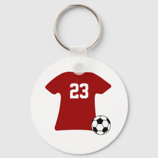 Llavero Camisa de fútbol personalizada con cadena de bolas