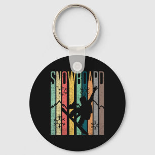Llavero Camisa De Snowboard Vintage - Nieve Retro Vintage