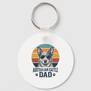 Llavero Camisa del padre del perro pastor australiano vint