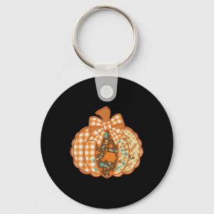 Llavero Camisas de calabaza floral de Ditsy a la moda revi