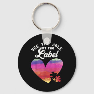 Llavero Camisas De Concienciación Sobre El Autismo Del Cor