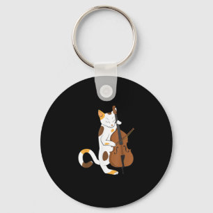 Llavero Camisas de gato de jazz que juegan instrumento de