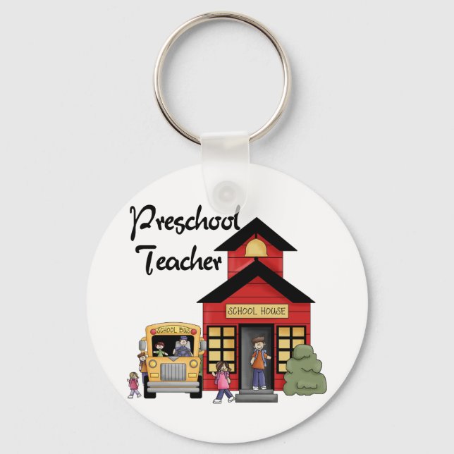 Llavero Camisas y regalos para profesores de preescolar en (Anverso)
