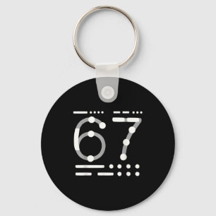 Llavero Camiseta 67, Código Morse 67 Kid Meme Seis Siete G