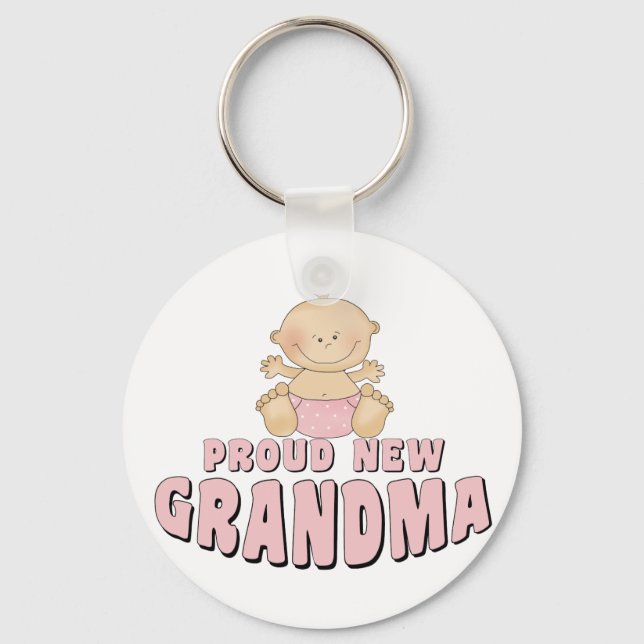 Llavero Camiseta Abuela Orgullosa Nueva (Anverso)