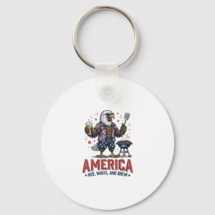 Llavero Camiseta America Red White And Brew Eagle BBQ (7)_