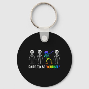Llavero Camiseta Atrévete a Ser Tú Mismo _ Orgullo Lgbt Li