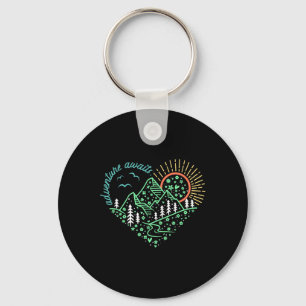 Llavero Camiseta Aventura Espera Explora Más Naturaleza Se