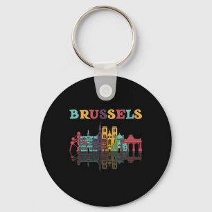 Llavero Camiseta Bélgica Bruselas Viaje Familia Vacaciones
