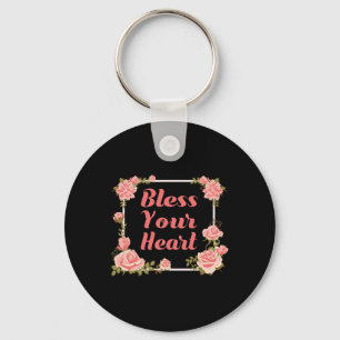 Llavero Camiseta Bendice Tu Corazón Con Rosas Inspiradora