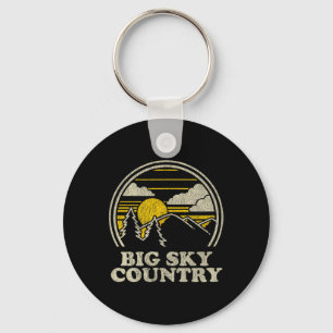 Llavero Camiseta Big Sky Country Montana Vintage Senderism