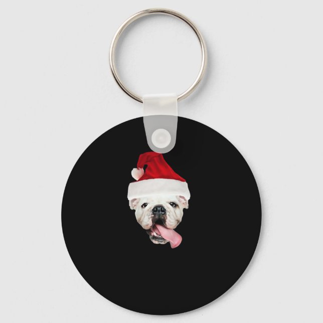 Llavero Camiseta bulldog Santa Essential (Anverso)
