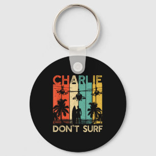 Llavero Camiseta Charlie Don't Surf Militar Guerra de Viet