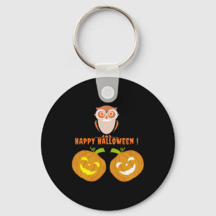 Llavero Camiseta Clásica de Lechuza de Halloween Happy Owl