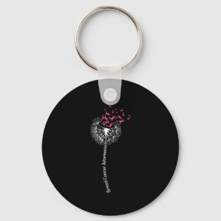Llavero Camiseta Conciencia del Cáncer de Mama Flor Rosa