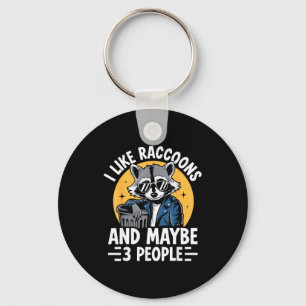 Llavero Camiseta Cool Raccoon Para Hombres Mujeres Niños M